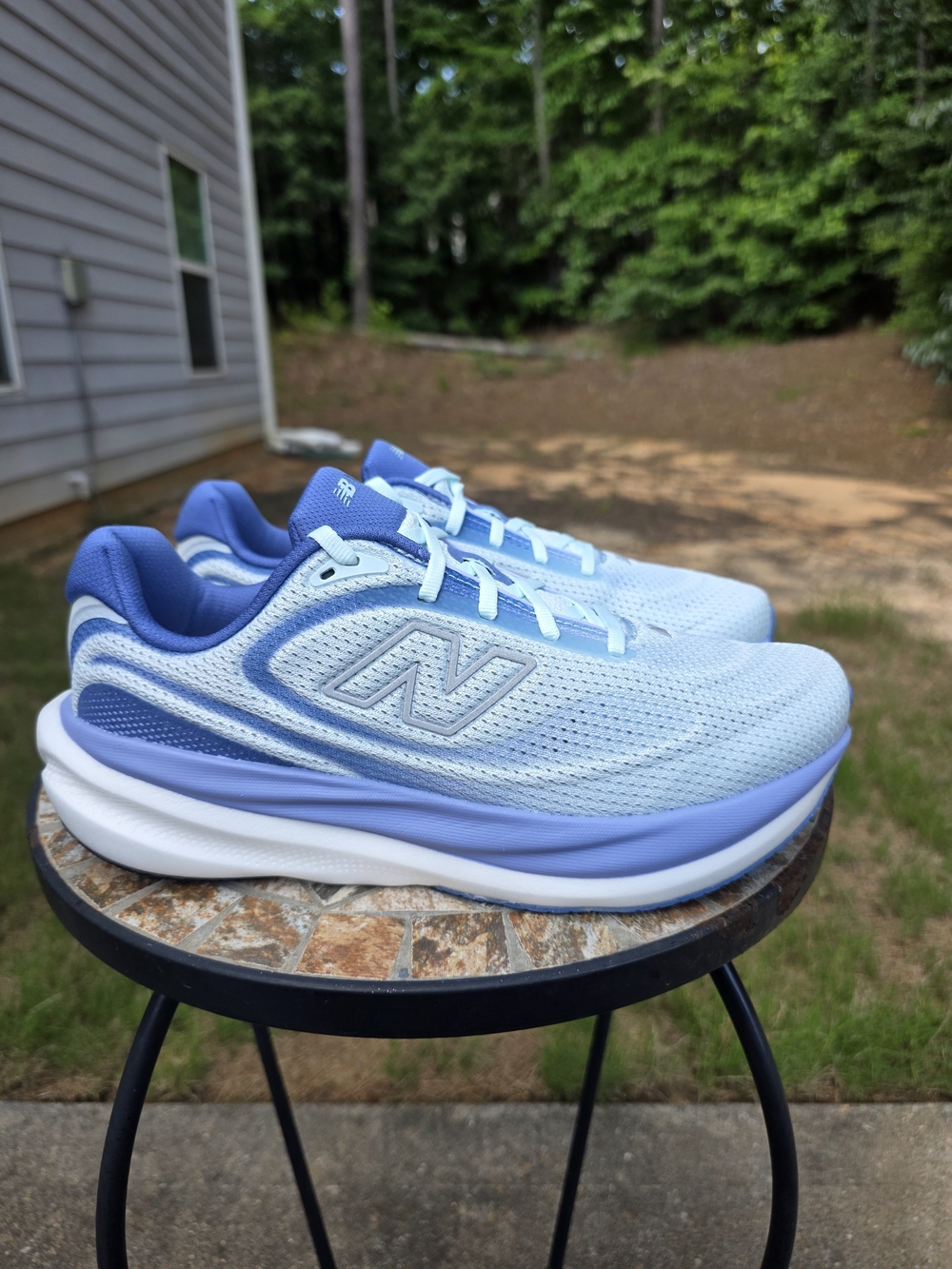 New Balance FF X 1080v15 Glint Blue Running Shoe Sneaker Women Sz 10 B Worn 1x